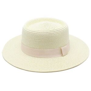 Cream Summer Straw Hat